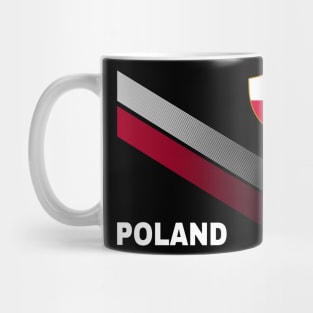 Vintage Poland Sunflower Flag Poland Soccer Lover Mug